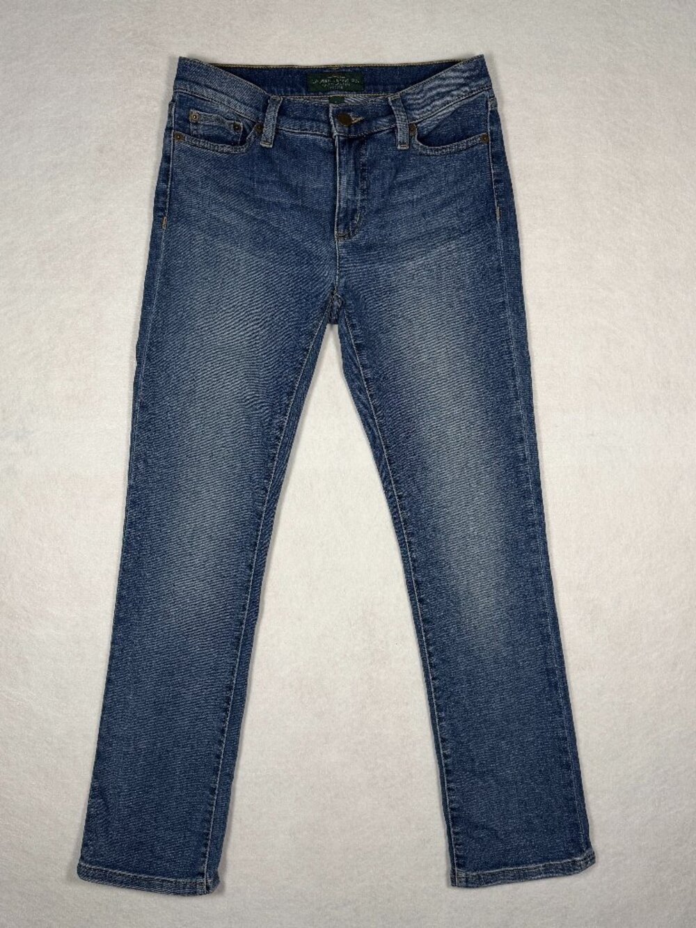 Lauren Jeans Co. Ralph Lauren Classic Straight Blue Jeans Size 2P Gently Worn